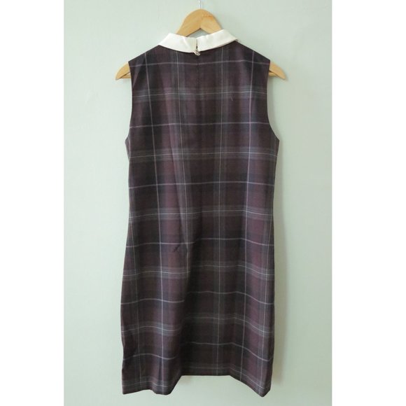 Tommy Hilfiger plaid dress with white collar - Picture 3 of 5